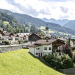 Zomers landschap in Flirsch, Tirol